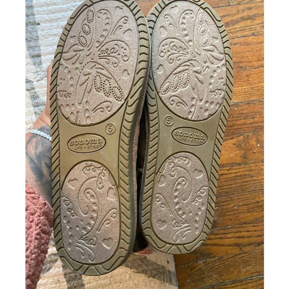 Sonoma Lifestyle Girls 5 Medium Brown Winter Boots with Bows - Picture 10 of 11